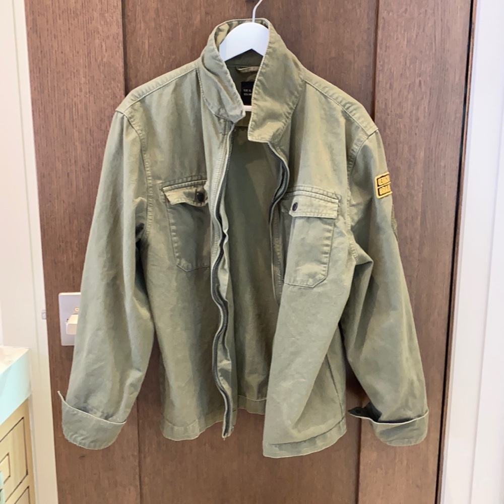 Green Zara jacket